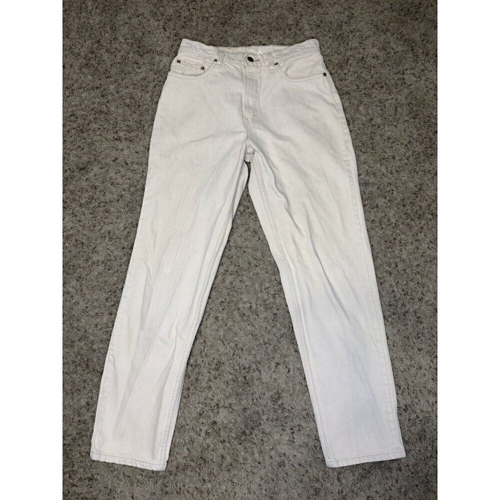 LEVI’S Vintage Relaxed Straight Cream Light Wash Jeans Sz 29x30 Y2k 90’s READ